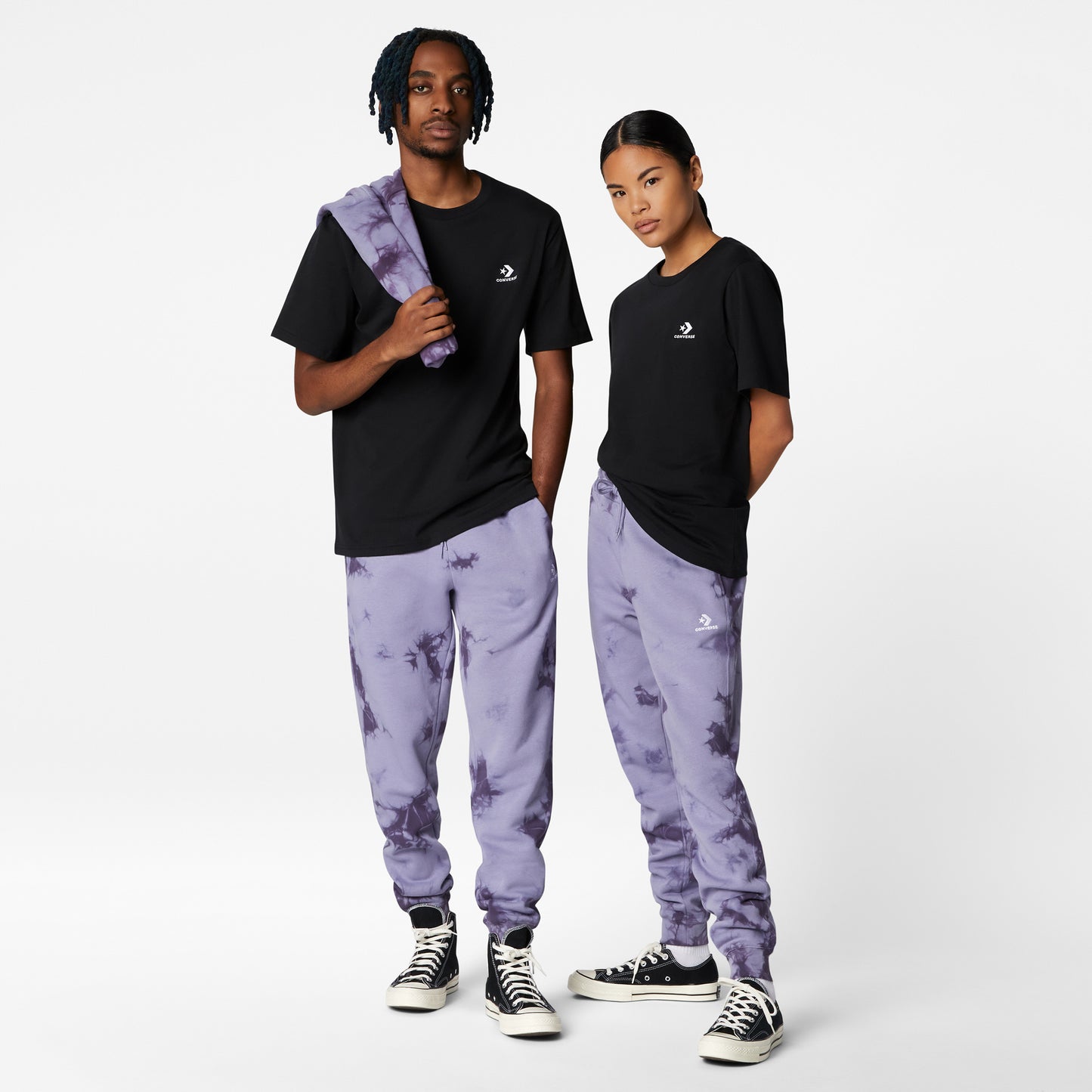 Converse Go-to Embroidered Star Chevron Unisex Siyah T-shirt