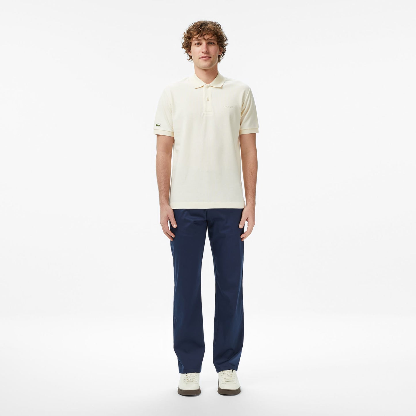 Lacoste Erkek Relaxed Fit Bej Polo
