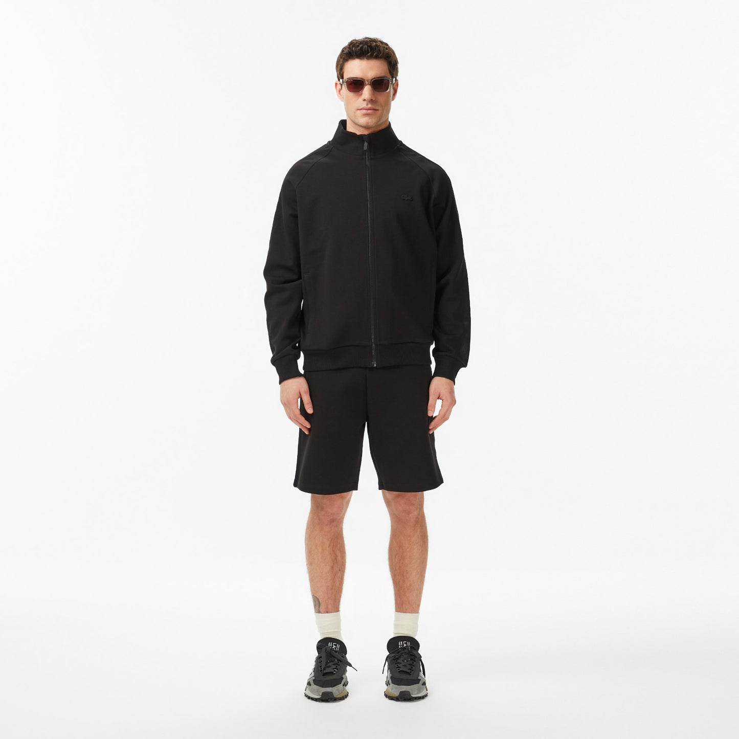 Lacoste Erkek Classic Fit Dik Yaka Siyah Sweatshirt