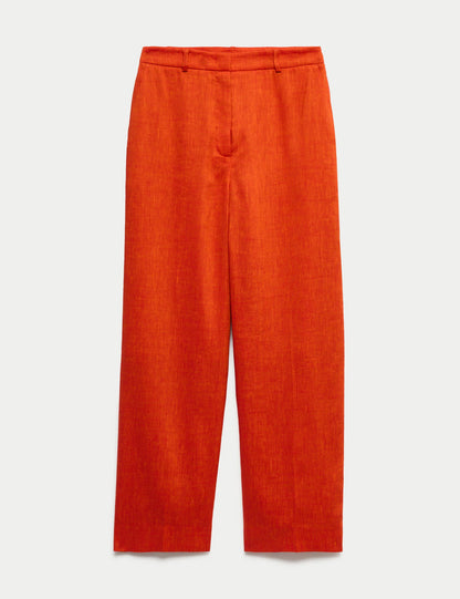 Keten Karışımlı Pantolon