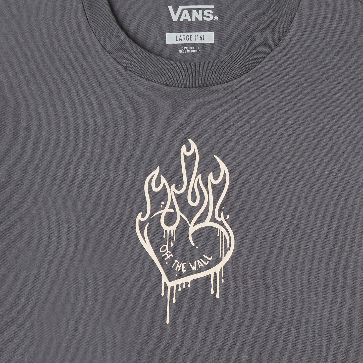 Vans Fire In Your Heart Ss Çocuk Gri T-shirt