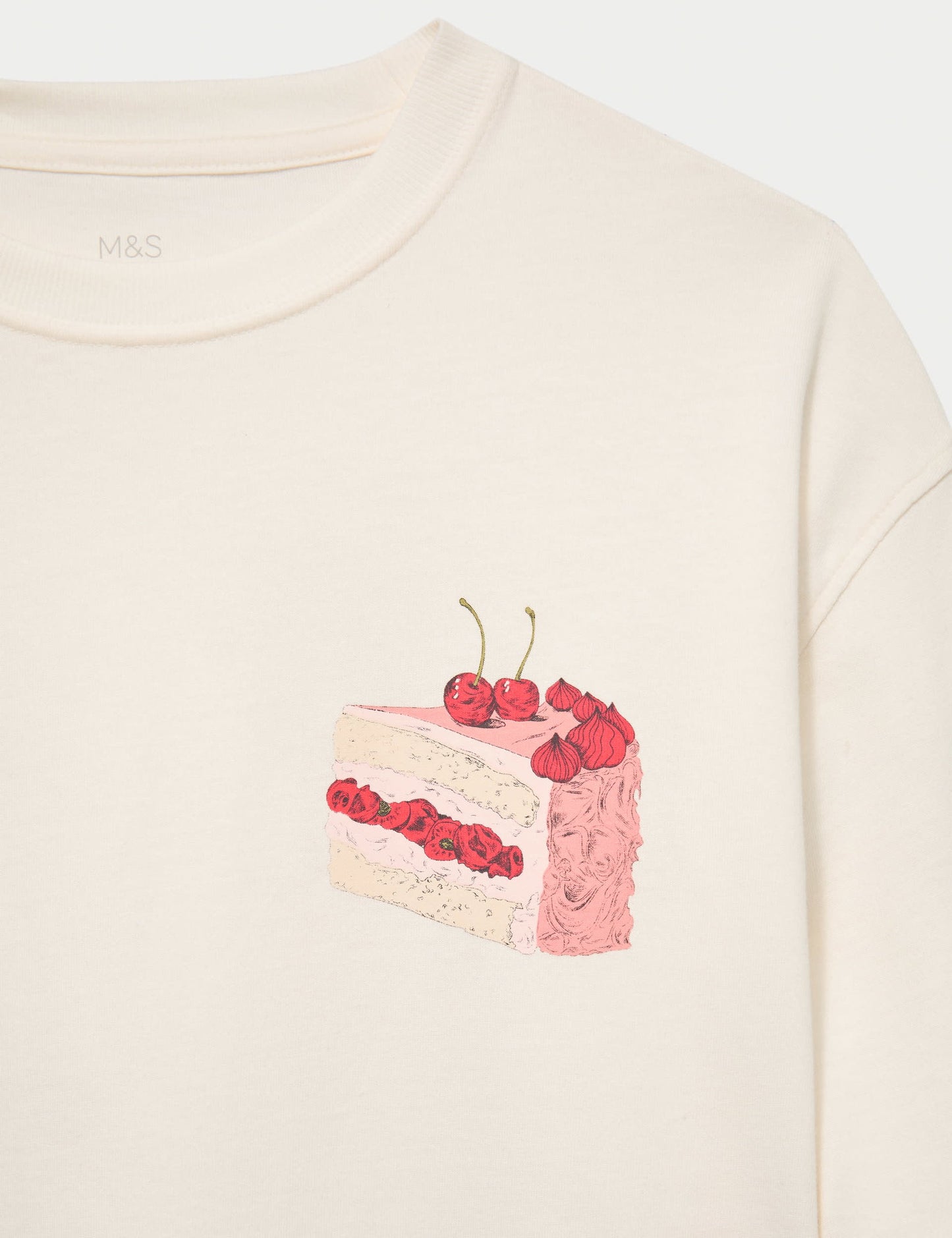 Desenli Pamuklu Sweatshirt