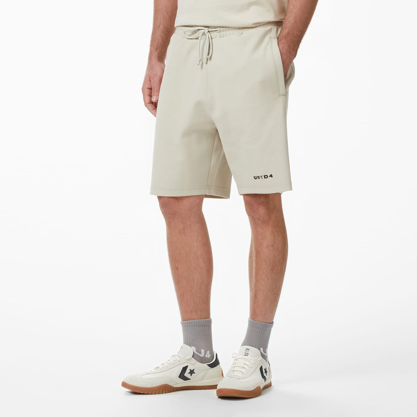 United4 Regular Fit Erkek Krem Şort