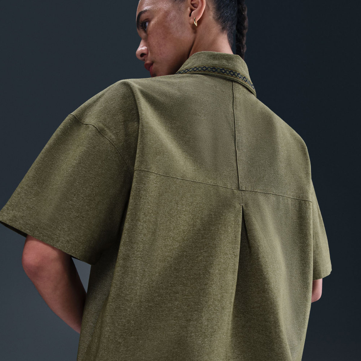 Nike Naomi Osaka Oversized Fit Kadın Yeşil Gömlek