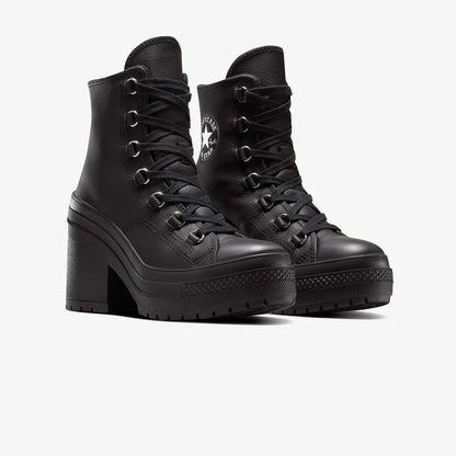 Converse Chuck 70 De Luxe Heel Leather High Top Kadın Siyah Sneaker
