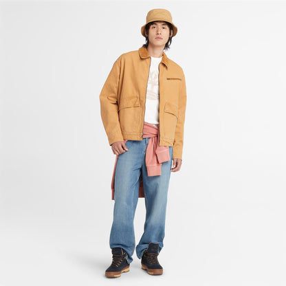 Timberland Strafford Yıkanmış Kanvas Erkek Sarı Ceket