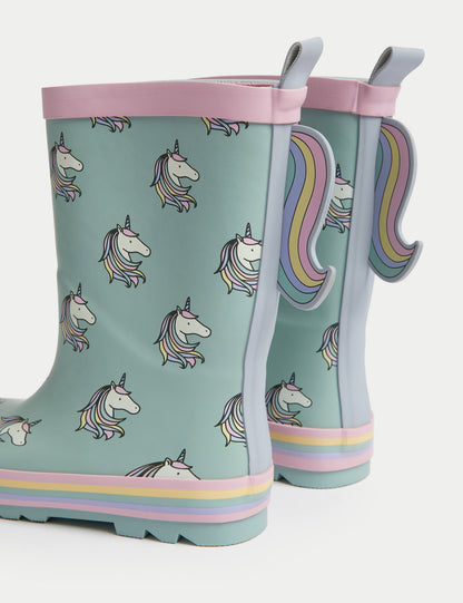 Unicorn Desenli Yağmur Çizmesi