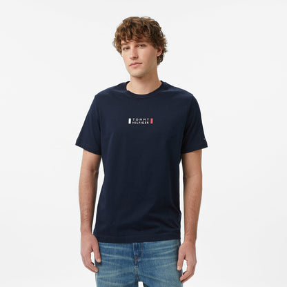 Tommy Hilfiger Brand Love Graphic Erkek Lacivert T-shirt