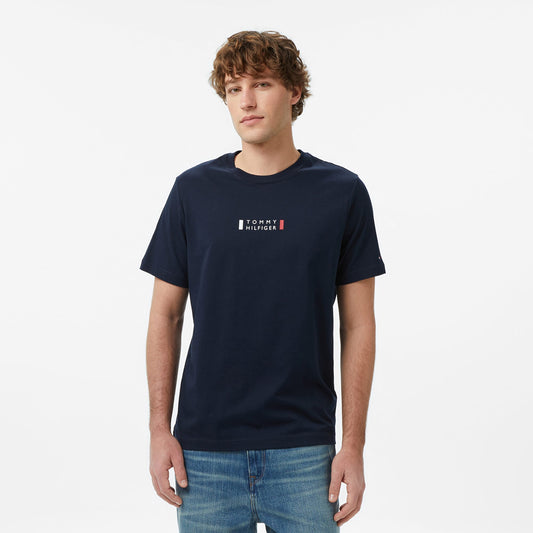 Tommy Hilfiger Brand Love Graphic Erkek Lacivert T-shirt