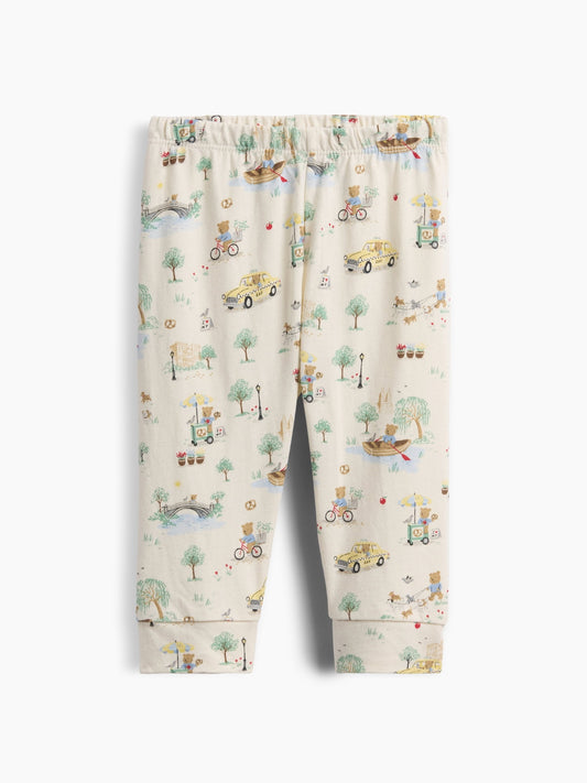 Krem First Favorites Organik Pamuk Brannan Bear Toile Pull-on Eşofman Altı