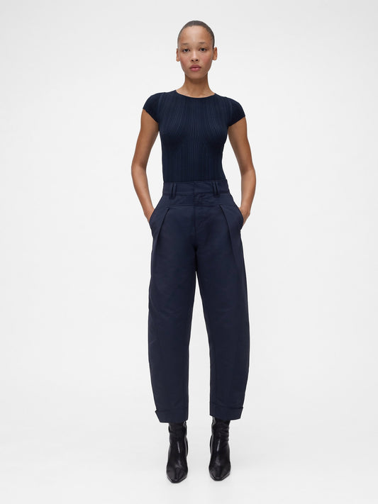 Lacivert Gapstudio High Rise Barrel Pantolon
