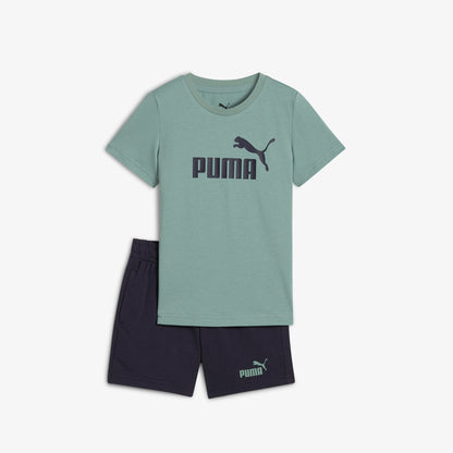 Puma Essentials No 1 Logo Çocuk Yeşil Eşofman Takımı