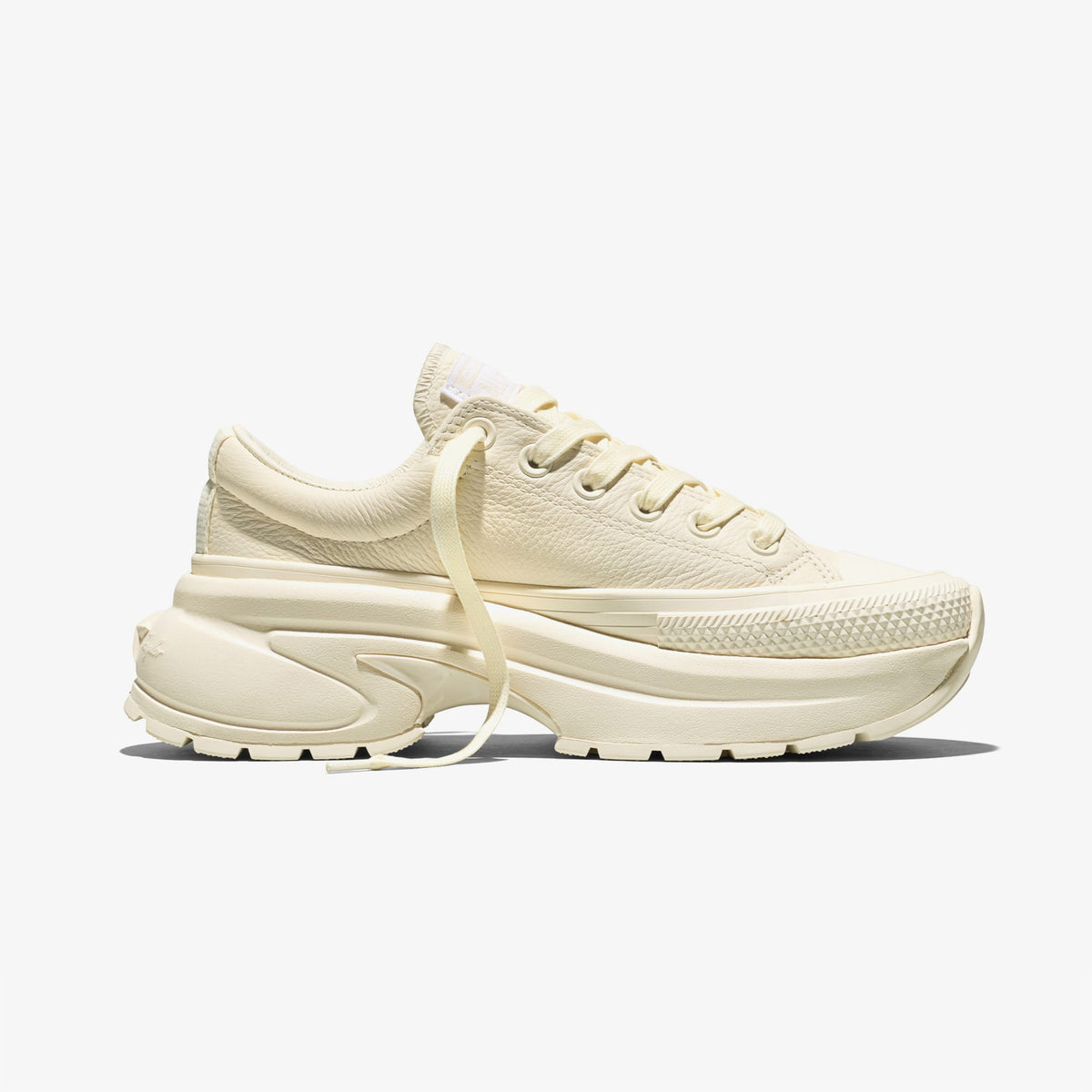 Converse Run Star Crush Deri Unisex Krem Sneaker