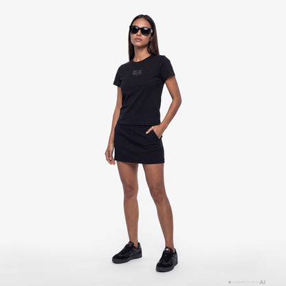 Tommy Hilfiger Linear Kadın Siyah T-shirt