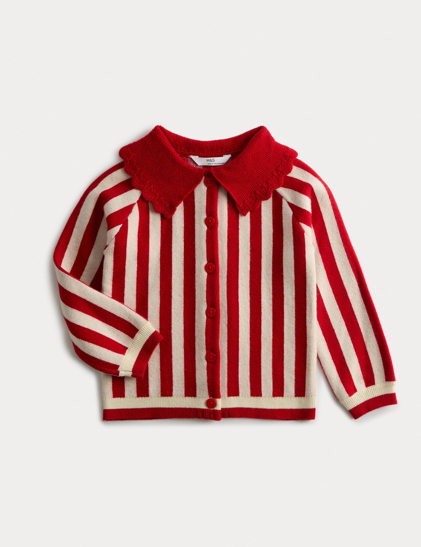 Candy Cane Çocuk Hırkası (1–8 Yaş)