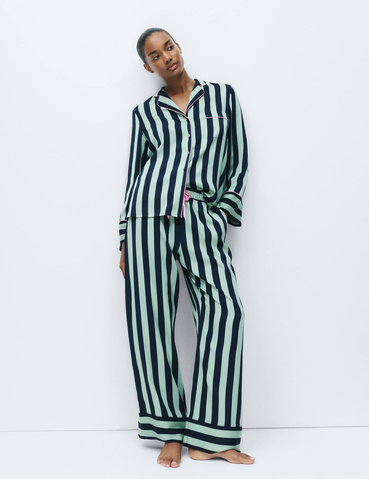 Çizgili Pijama Takımı