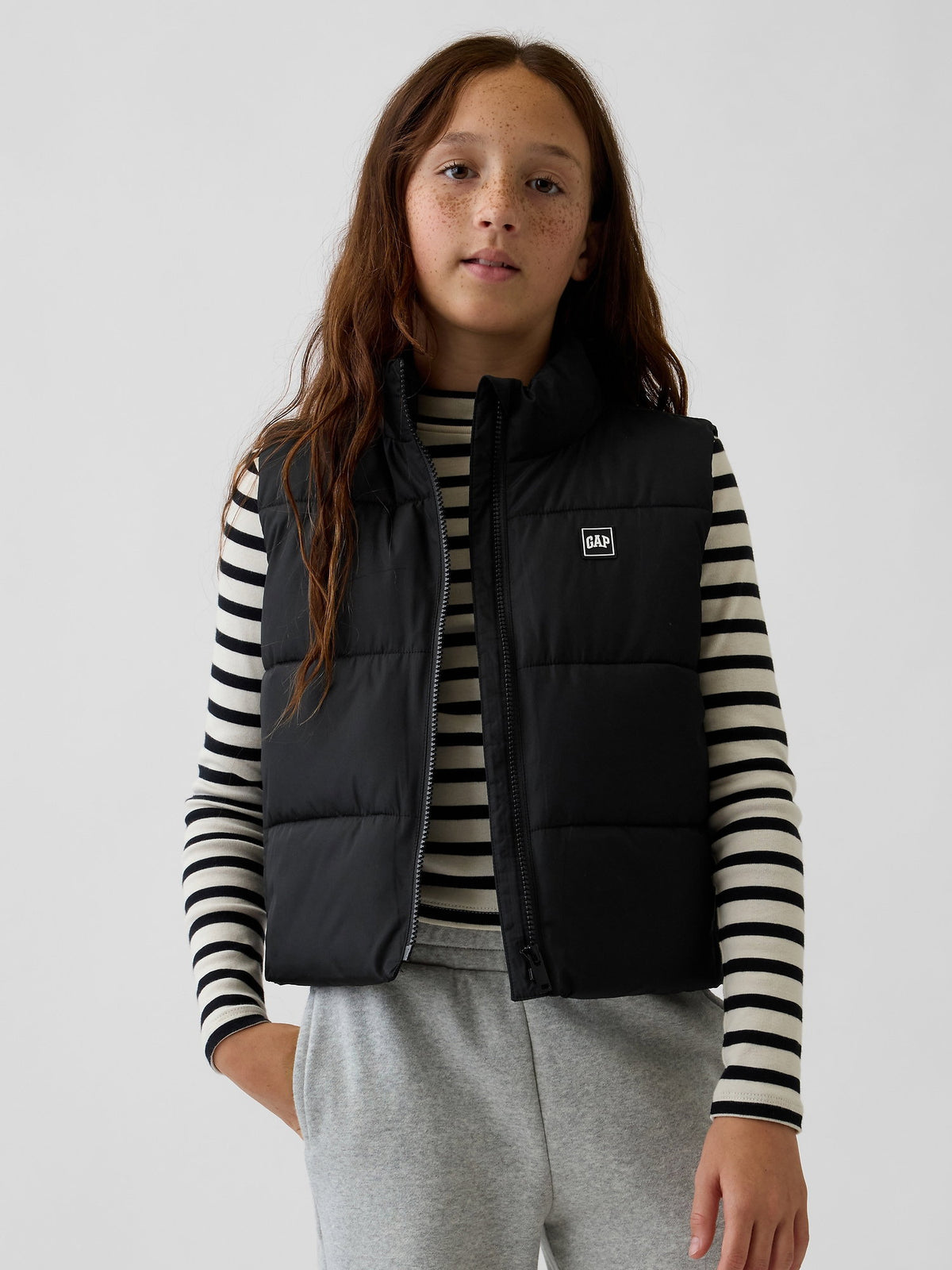 Siyah Relaxed Puffer Şişme Yelek