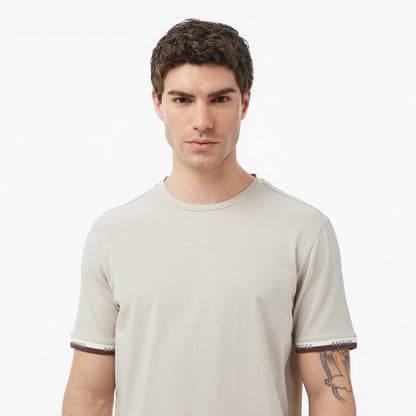 Nautica Erkek Bej Regular Fit T-shirt