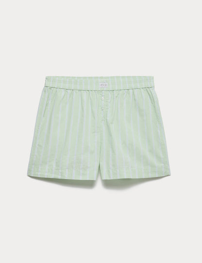 Çizgili Pijama Şortu