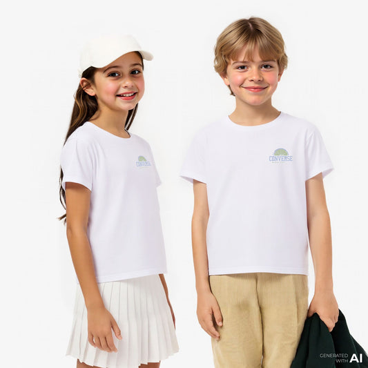 Converse Boxy Çocuk Beyaz T-shirt