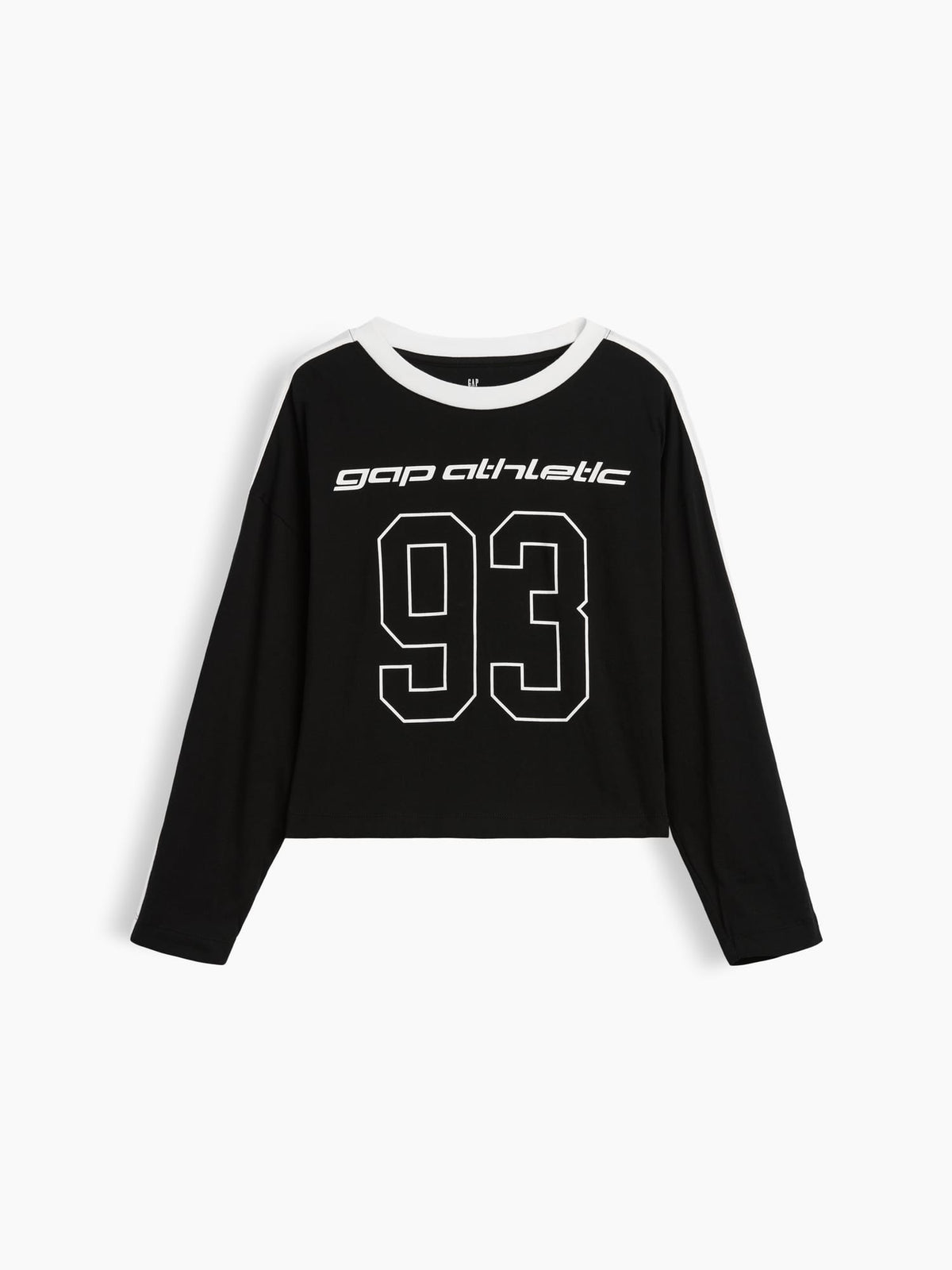 Siyah Oversized Gap Athletic Logo T-shirt