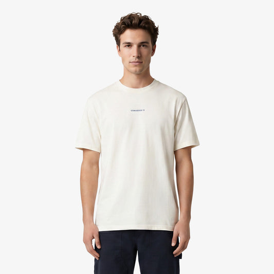 Converse Erkek Krem Grafik Baskılı T-shirt