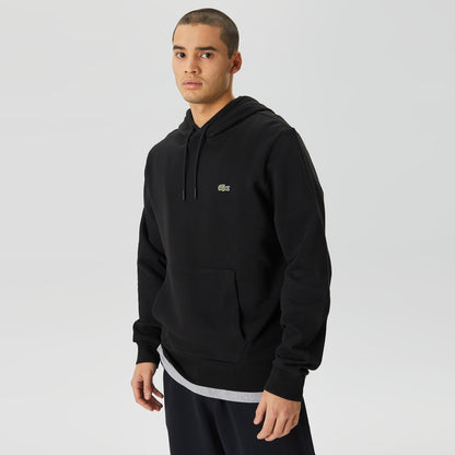 Lacoste Classic Fit Kapüşonlu Erkek Siyah Sweatshirt