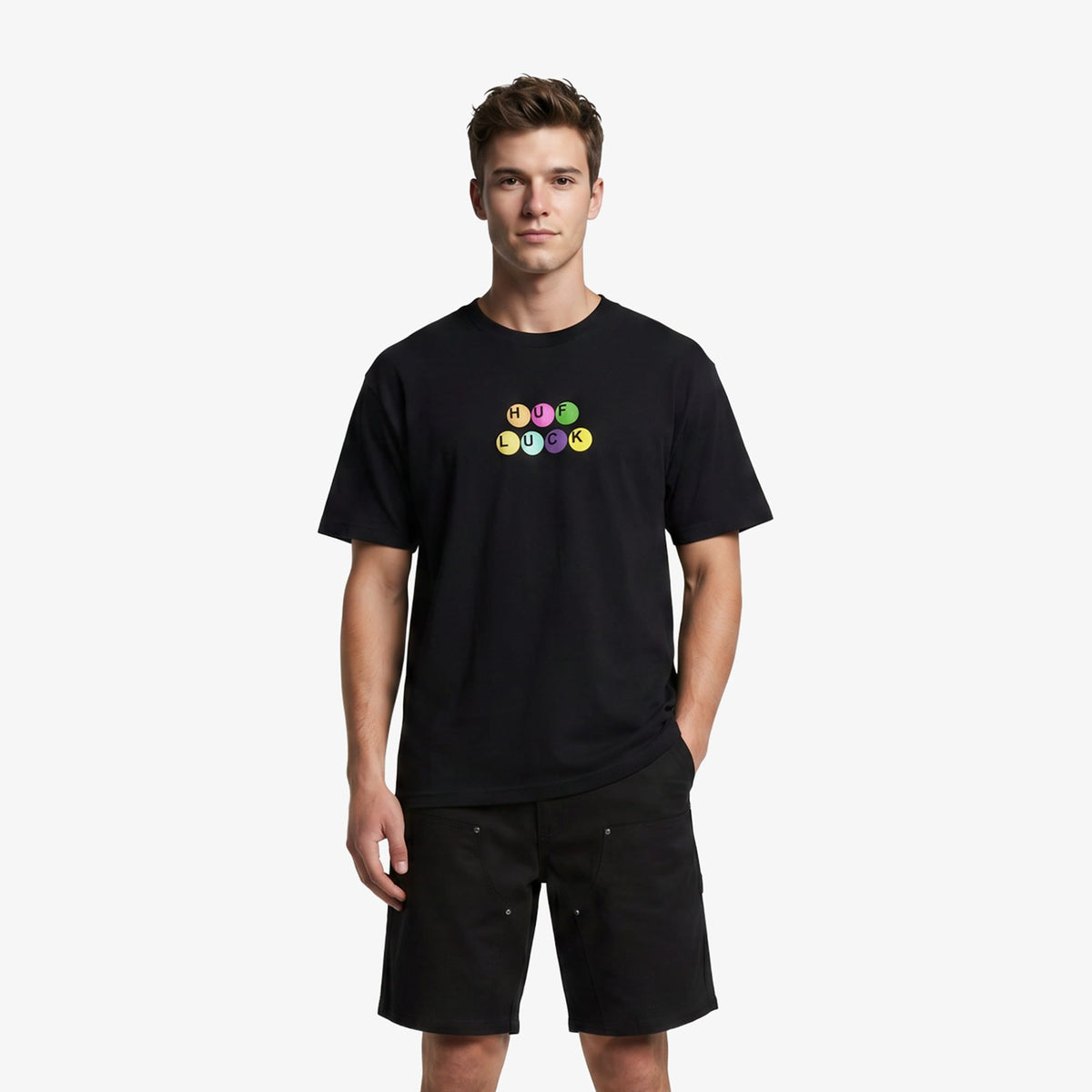 Huf Lucky Erkek Siyah T-shirt