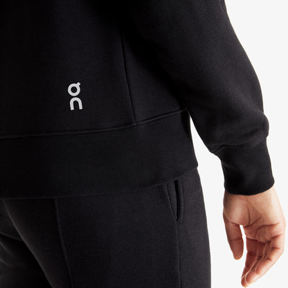On Club Crew Kadın Siyah Sweatshirt