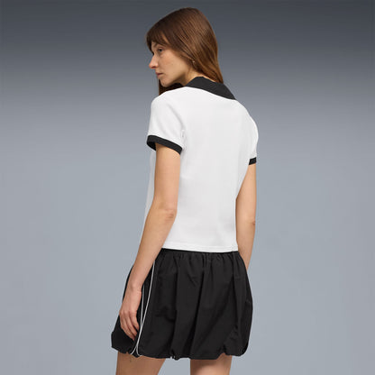 Puma Wardrobe Essentials Kadın Beyaz Polo