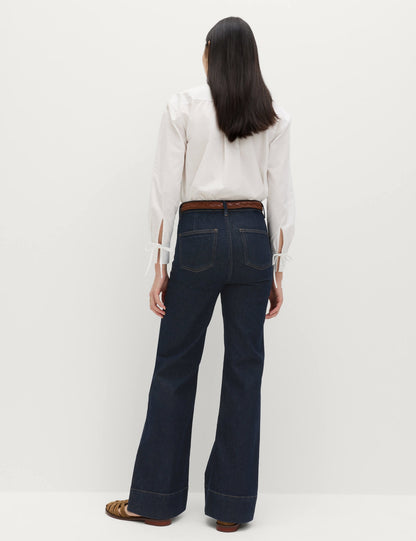 Yüksek Bel Flare Jean