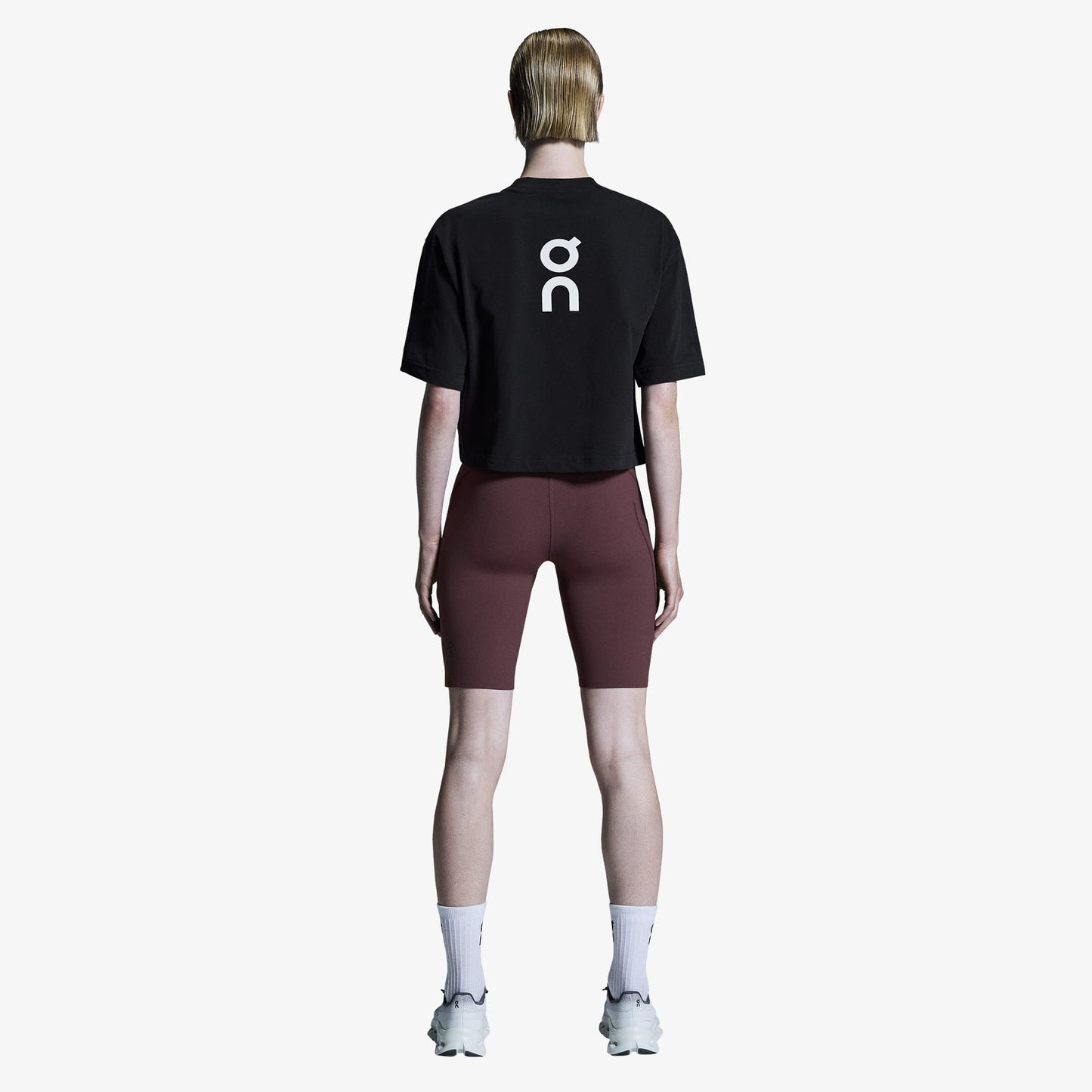 On Club Boxy Kadın Siyah T-shirt