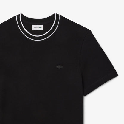 Lacoste Erkek Regular Fit Bisiklet Yaka Siyah T-shirt