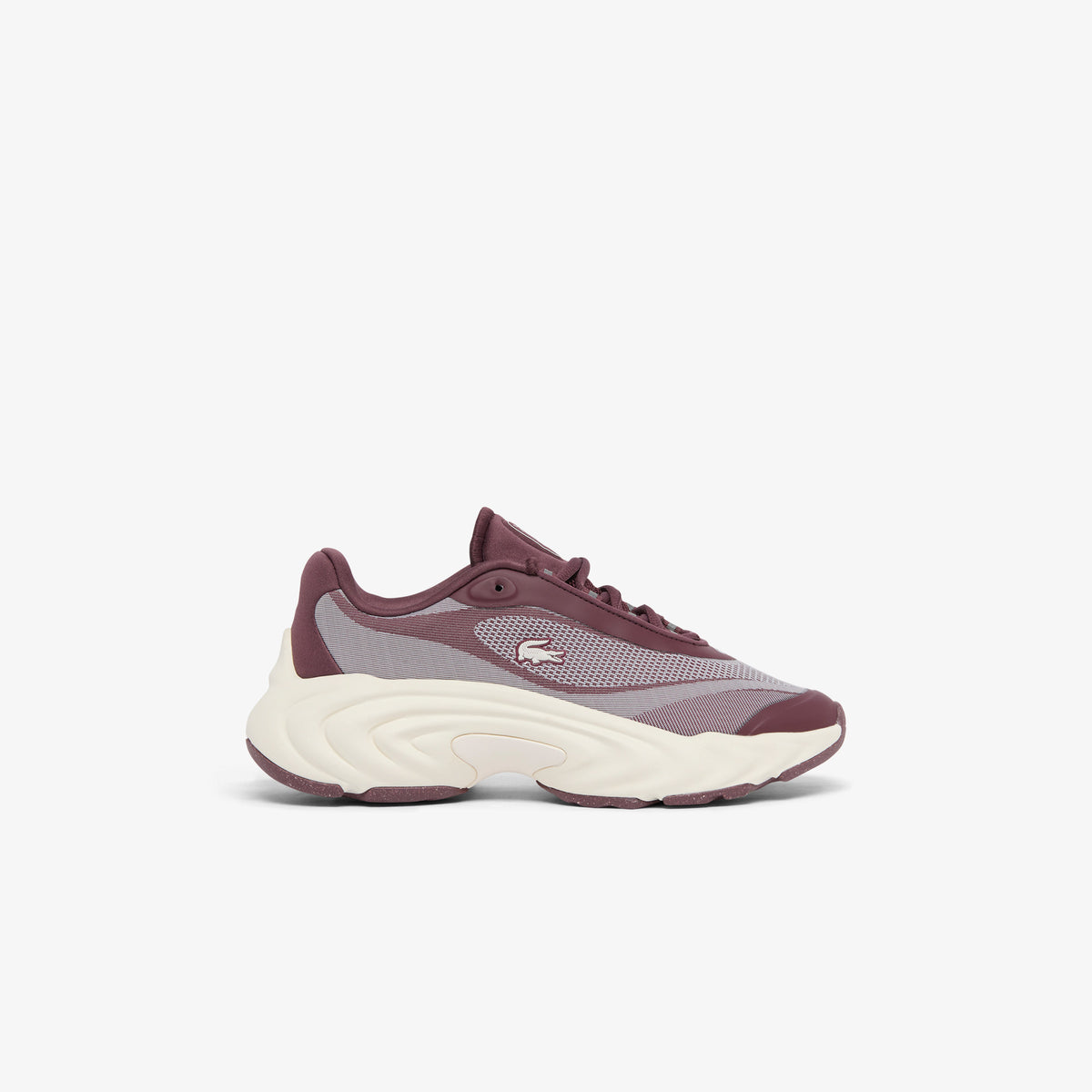Lacoste Spinor Hybrid Kadın Bordo Sneaker