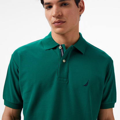 Nautica Erkek Yeşil Classic Fit Kısa Kollu Polo Yaka T-shirt