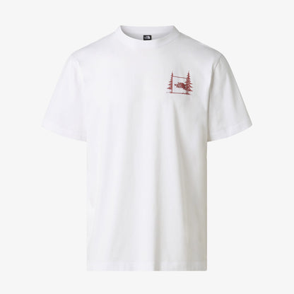 The North Face Camping Relaxed Erkek Beyaz T-shirt