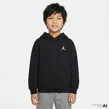 Jordan Dri-fit Brooklyn Fleece Pullover Çocuk Siyah Sweatshirt