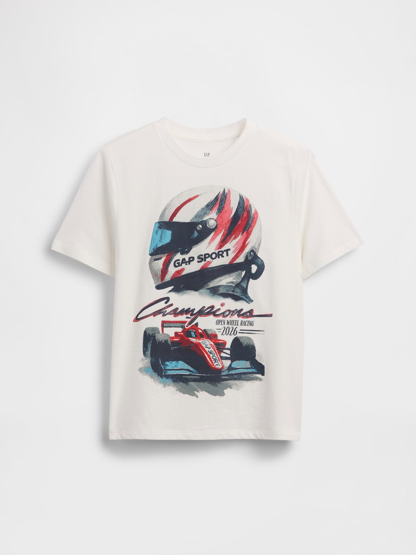 Beyaz Grafik Baskılı T-shirt