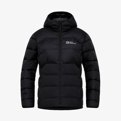 Jack Wolfskin Ather Down Hoody Rds Kadın Siyah Outdoor Sweatshirt