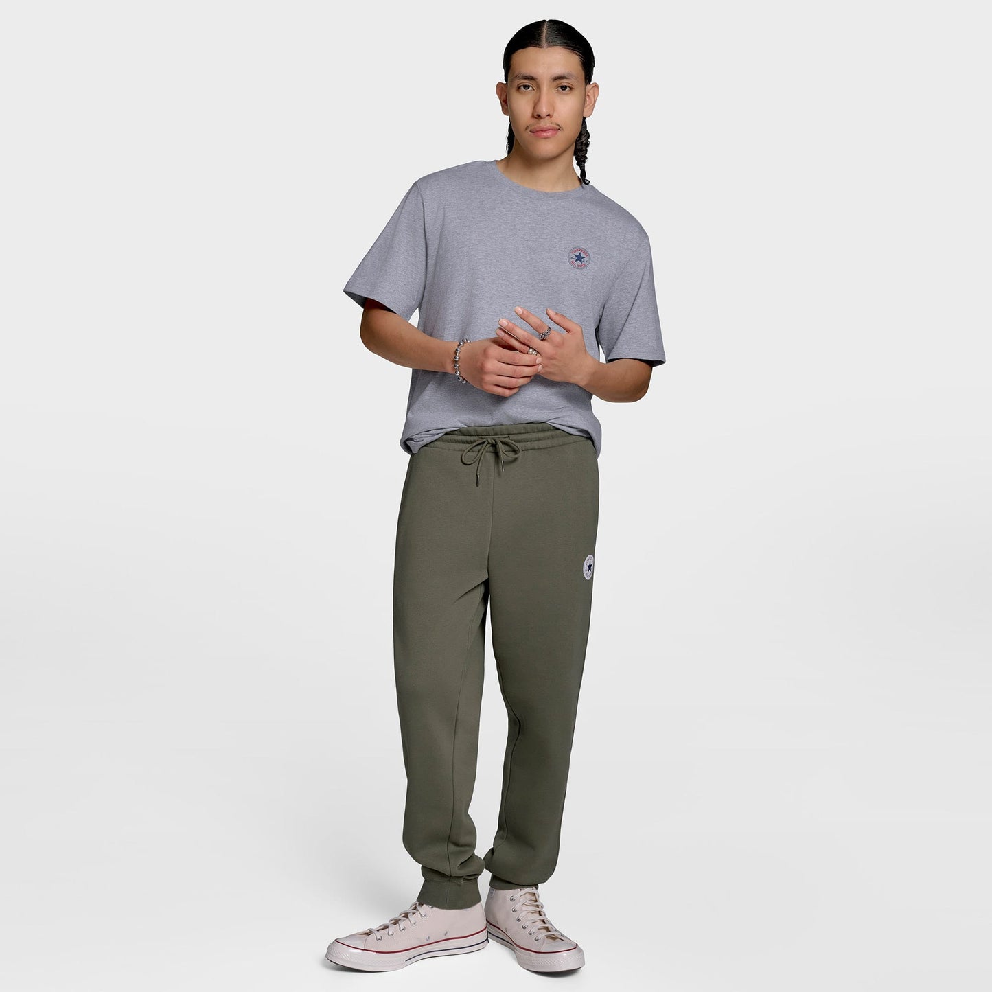 Converse Standard Fit Core Chuck Patch Erkek Haki Pantolon