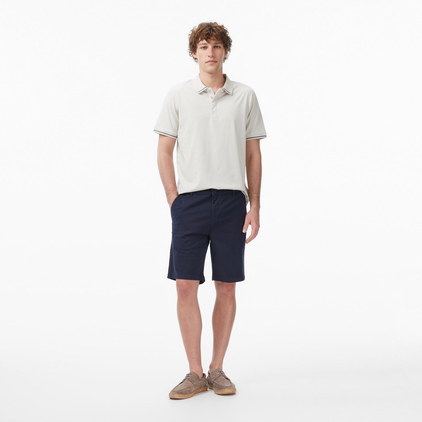 Nautica Erkek Gri Regular Fit Pima Cotton Polo Yaka T-shirt