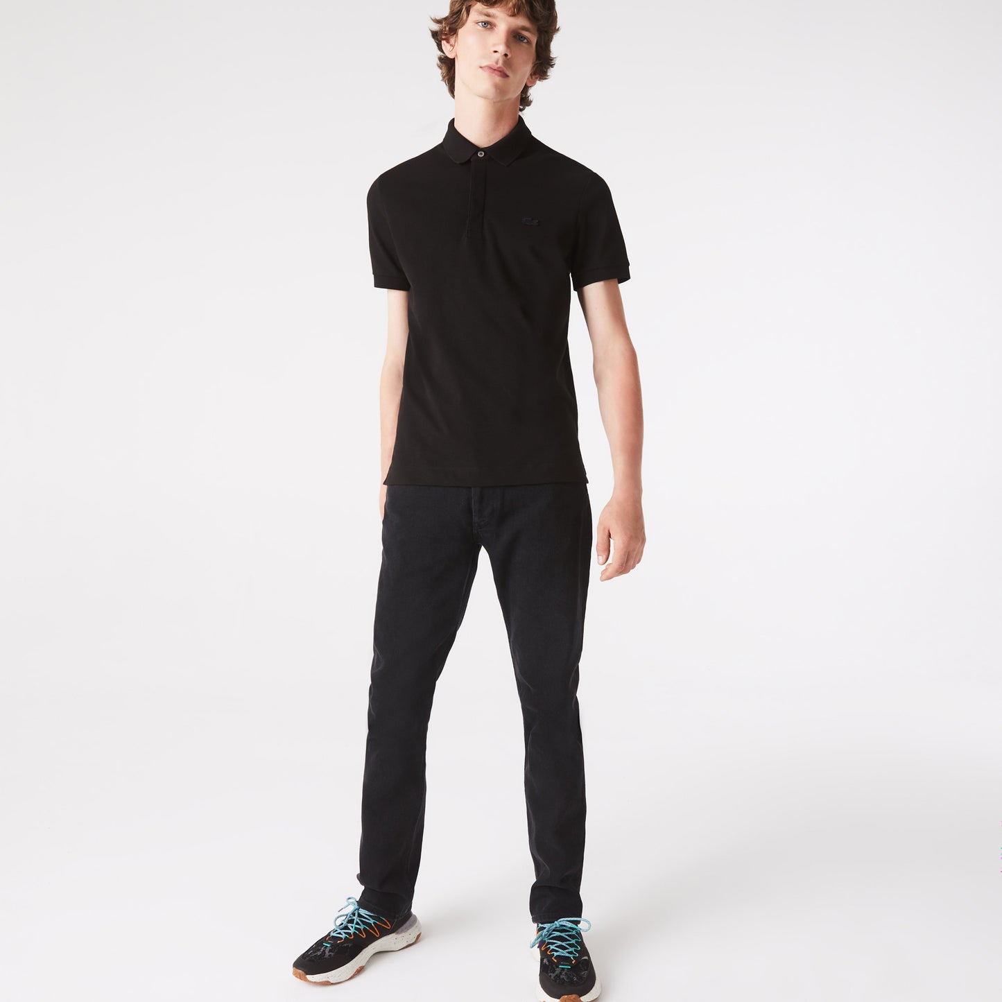 Lacoste Paris erkek Regular Fit Siyah Polo