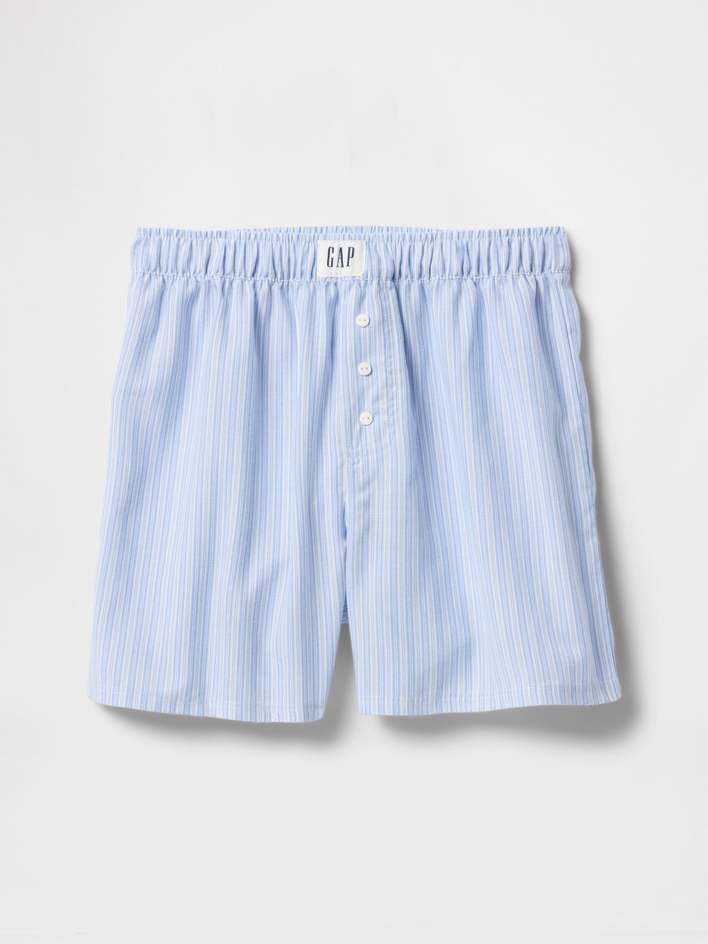 Mavi Poplin Boxer Şort