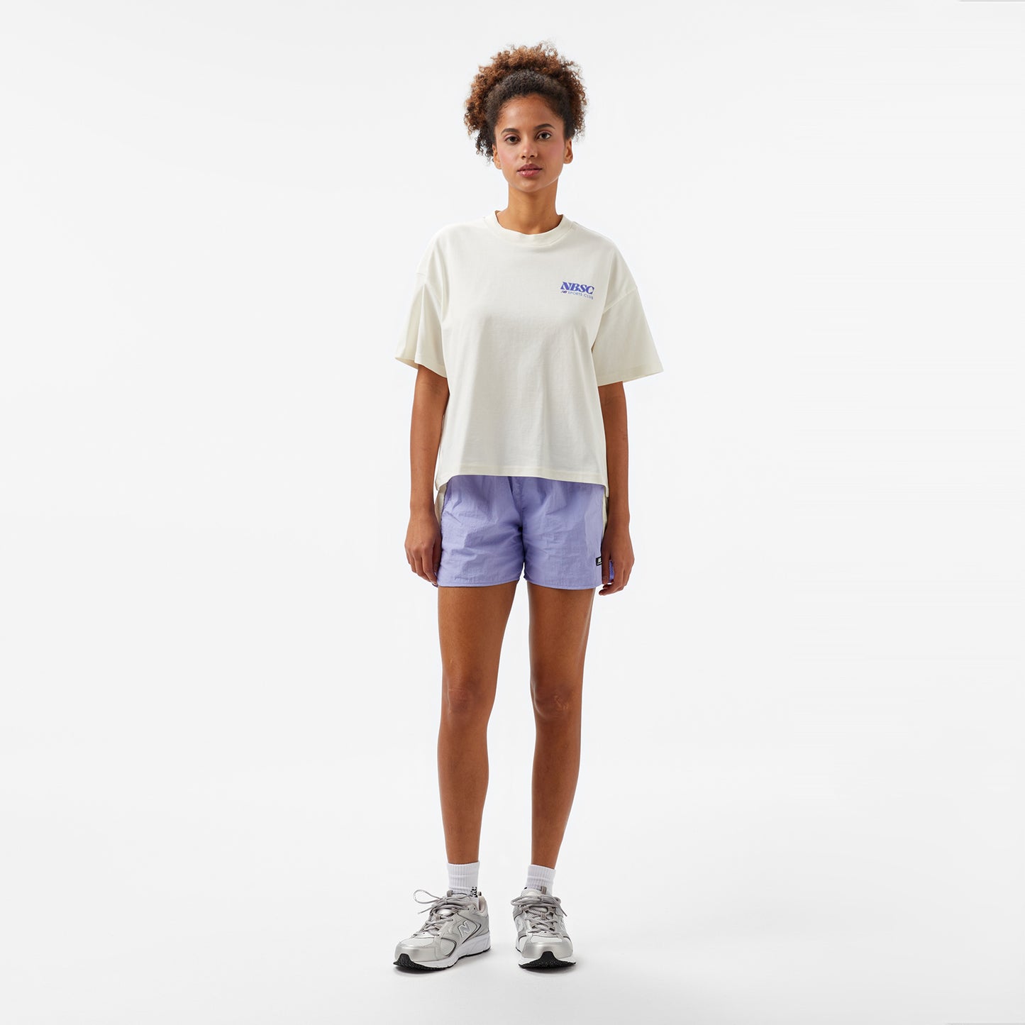 New Balance Lifestyle Kadın Bej T-shirt