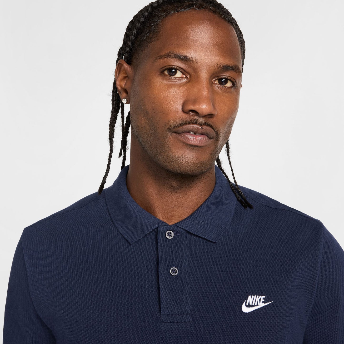Nike Club Ss Polo Pique Erkek Mavi T-shirt