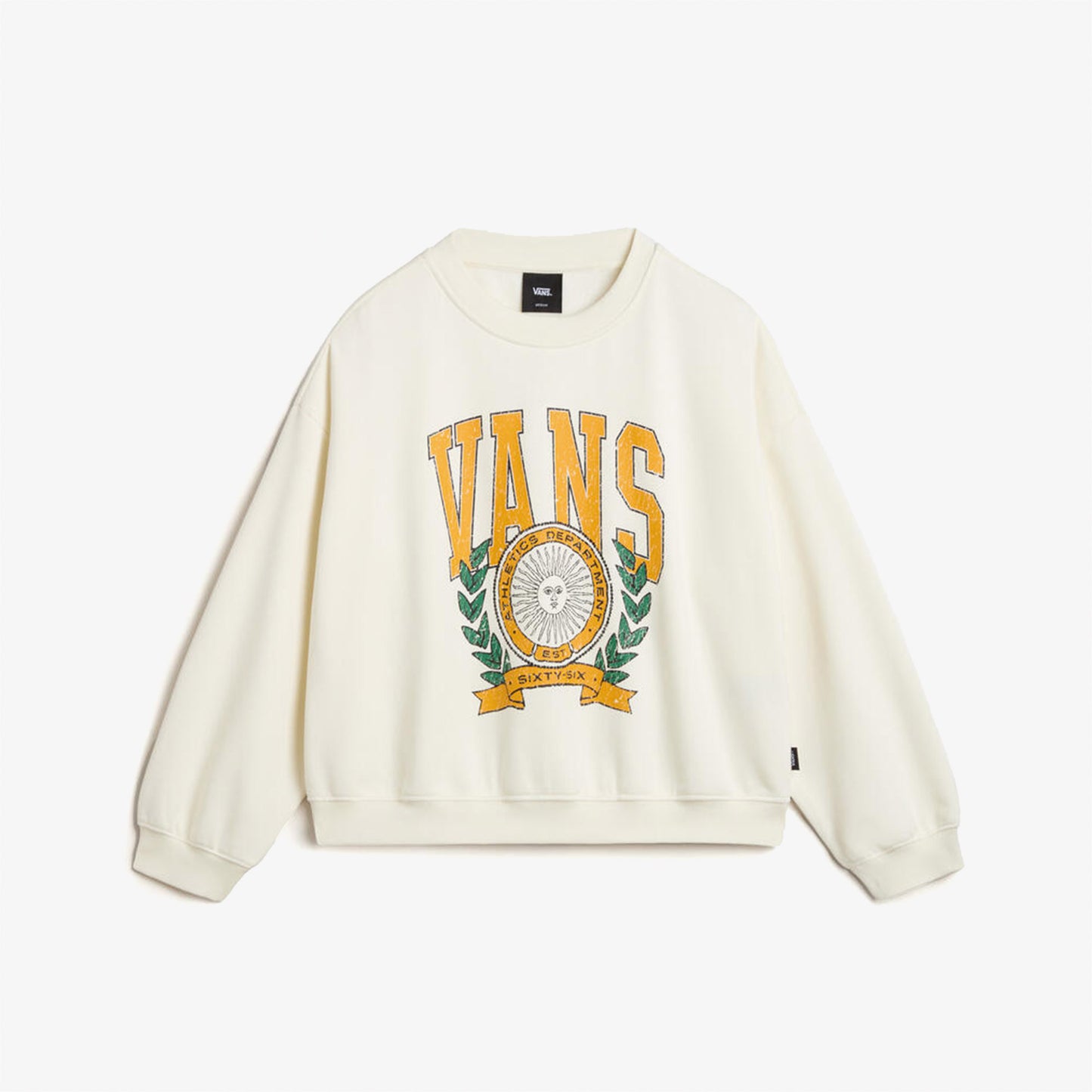 Vans First Team Loose Crew Çocuk Beyaz Sweatshirt
