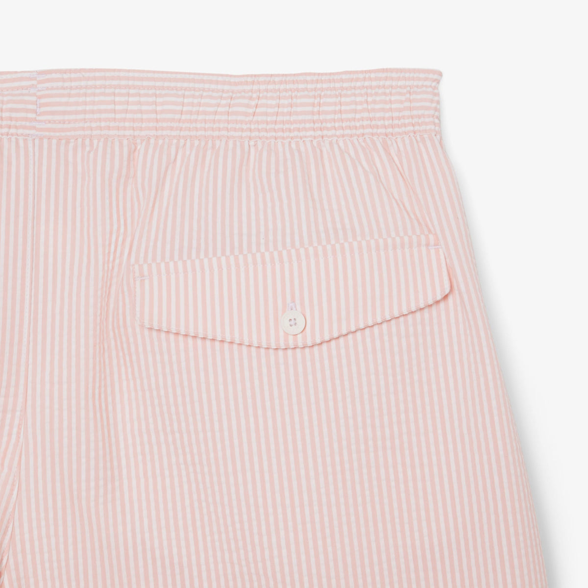 Lacoste Çizgili Erkek Pembe Deniz Şortu