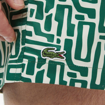 Lacoste Regular Fit Erkek Yeşil Deniz Şortu