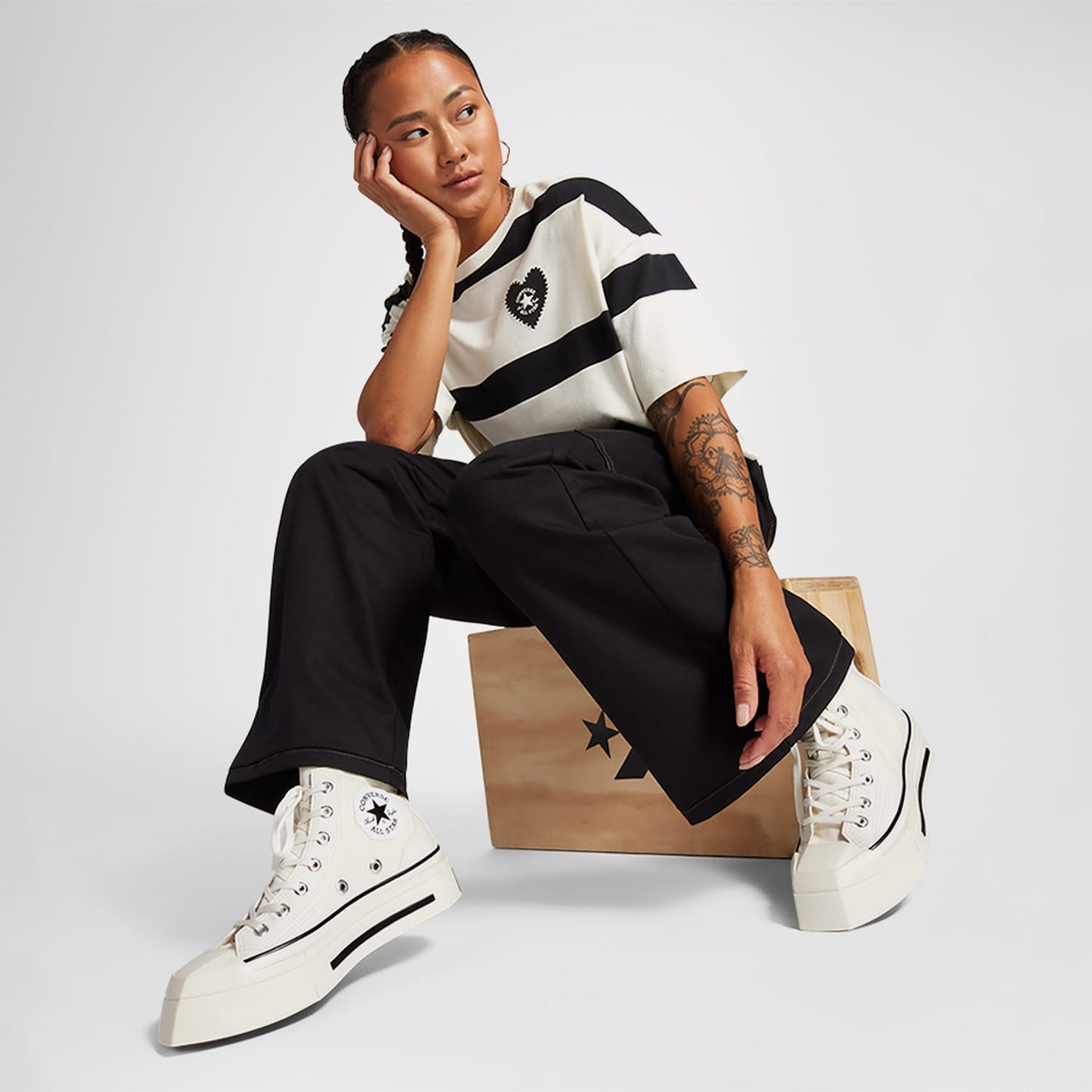Converse Chuck 70 De Luxe Squared Unisex Krem Sneaker