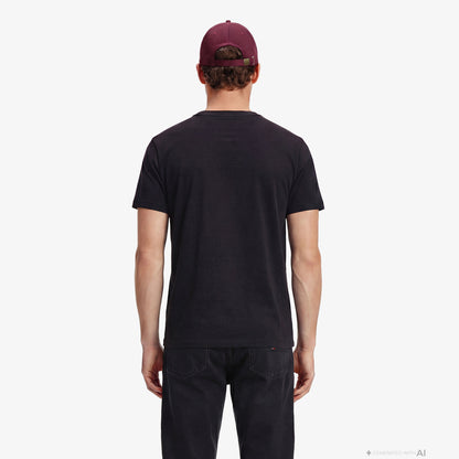Tommy Hilfiger Moto Pack Erkek Siyah T-shirt